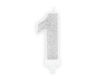 Picture of BIRTHDAY CANDLE SILVER NUMBER 1